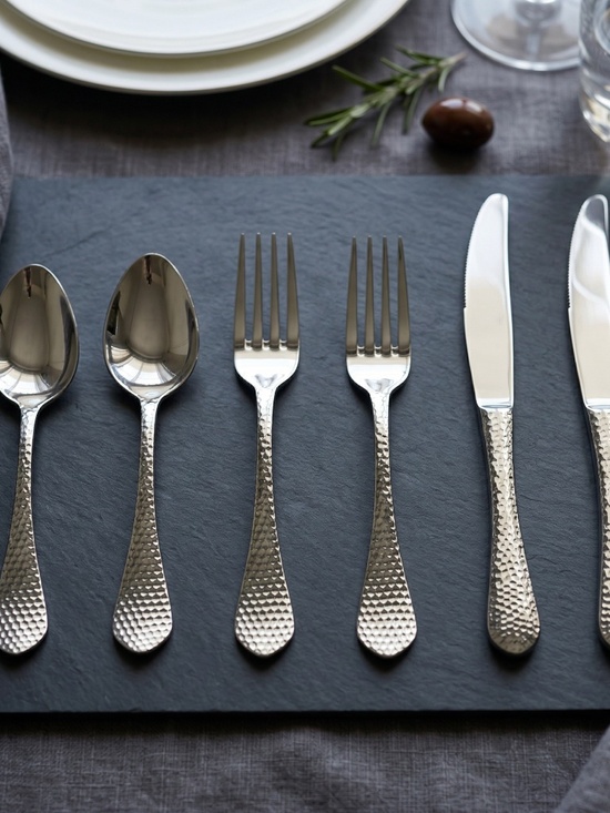 Bon Chef Other - Bon Chef Hammered Stainless Flatware Set | 6-Piece | 18/10 Modern Silverware